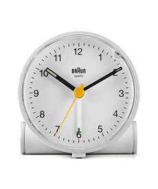【売れ筋】ブラウン 時計 BRAUN クラシックアナログアラームクロック 目覚まし時計 ホワイト BC01W おしゃれ かわいい アナログ シンプル 大音量 置き時計 置時計 北欧 小さい 大きい Cl