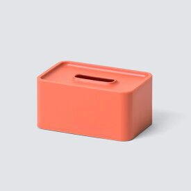 【売れ筋】ideaco イデアコ compact tissue case コンパクトティッシュケース コーラル 4539918312906 レッド 赤 壁掛け ティッシュボックス ハーフティッシュ コン