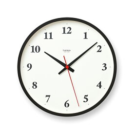 レムノス Lemnos 掛け時計 Plywood clock 電波時計 ブラウン LC22-02W BW 日本製 時計 壁掛け時計 北欧 おしゃれ かわいい 電波 静音 静か ブランド アナログ モ