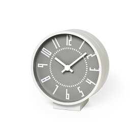 レムノス 置き時計 eki clock s グレー TIL19-08 GY Lemnos 日本製 テーブルクロック 北欧 エキ クロック おしゃれ かわいい ブランド アナログ モダン レトロ アン