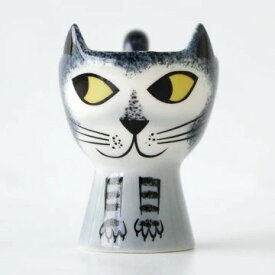 【全品10倍】【クーポン不可】【全品10倍】【クーポン不可】【全品10倍】【人気】ハンナターナー エッグカップ サバトラ 15-0005-00 エッグスタンド Hannah Turner 猫 ねこ ネコ Grey Tabby Egg cups おしゃれ 北欧 かわいい エッグボウル ゆで卵 ゆでたまご たまごたて 卵