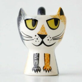 【人気】ハンナターナー エッグカップ 三毛猫 15-0008-00 エッグスタンド Hannah Turner 猫 ねこ ネコ Tortoiseshell Egg cups おしゃれ 北欧 かわいい エッグボウル ゆで卵 ゆでたまご たまごたて 卵 入れ ケース 小物入れ アクセサリー入れ