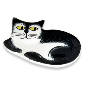 y|Cg10{ 9/18܂ŁzylCz ni^[i[ gC Lbg  15-0050-04 lR L ˂ Cat Black and White Trinket Tray ANZT[g[ 