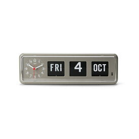 Twemco トゥエンコ カレンダークロック BQ-38 グレー 掛け時計 置き時計 掛け置き兼用 3101GY 時計 おしゃれ かわいい レトロ パタパタ テーブルクロック 見やすい 大きい カレン