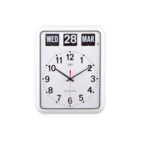 Twemco トゥエンコ オートマティックカレンダークオーツクロック BQ-12A ホワイト 掛け時計 時計 おしゃれ かわいい レトロ パタパタ ウォールクロック 見やすい 大きい Automati