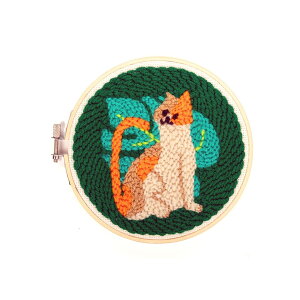 LbJ[h KIKKERLAND Lbg p` j[h Lbg `[t̎hJLbg KKGG261 Cat Punch Needle