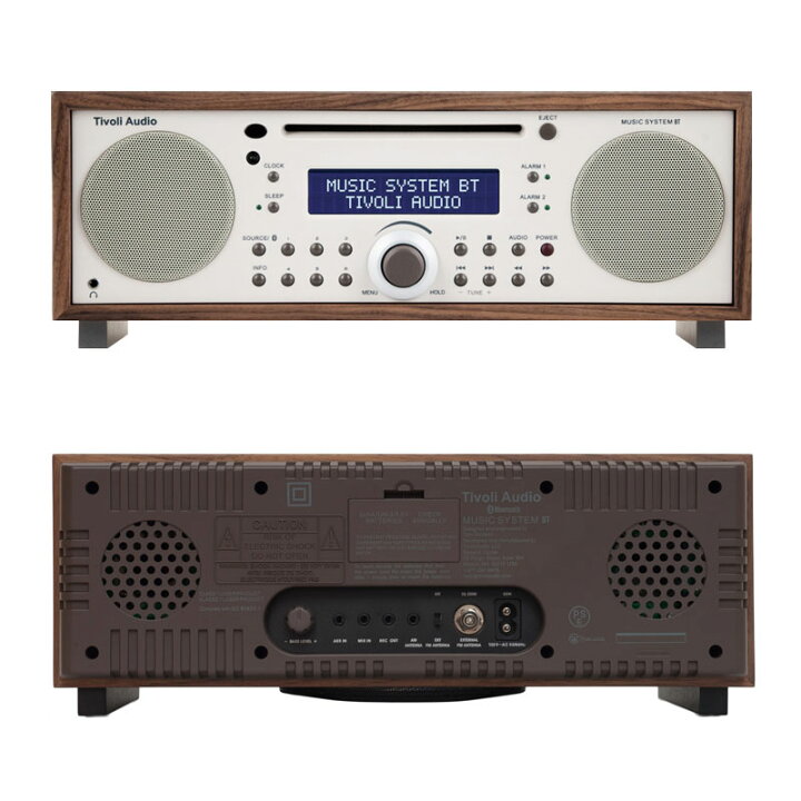 チボリ Tivoli テーブルラジオ・スピーカー ミュージックシステム BT クラシックウォルナット ベージュ MSYBT-1529-JP Music System BT Bluetooth ワイヤレス ブルートゥース iPod スピーカー 外付スピーカ | アントデザインストア