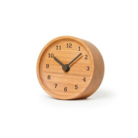 【10％OFFクーポン！26日19時～15h限定】レムノス Lemnos 置き時計 MUKU desk clock ケヤキ LC12-05 KY 時計 置時計 アナログ 日本製 北欧 おしゃれ かわいい お祝い 木製 小さい ミニ 見やすい 新築祝