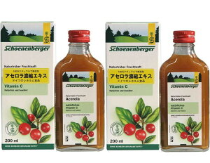 �A�Z���� �Z�k�G�L�X 200ml×2�{ �V�F�[�l���x���K�[�� �h�C�c ���z�������i Schoenenberger Acerola