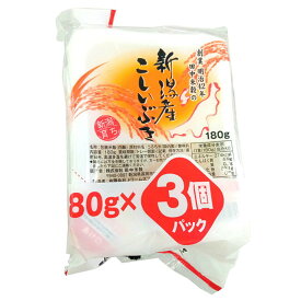 田中米穀 新潟県産 こしいぶき パックごはん 180g 24食 (3個パック×8入り) 白米 ご飯