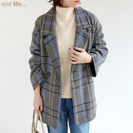 楽天市場 ショートコート レディース 柄チェック コート ジャケット レディースファッション の通販