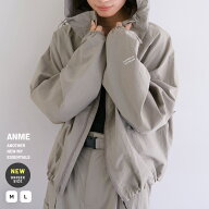 ANME アンメ 接触冷感 UVカット(UPF50＋) 撥水加工 ナイロン ジップ パーカー レディース メンズ 男女兼…