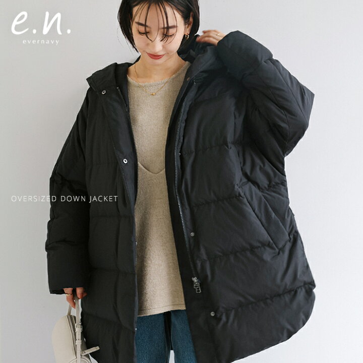 楽天市場】evernavy エバーネイビー ドルマン サイドジップ ダウン 