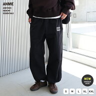 ANME アンメ UVカット 接触冷感 ロゴ 刺繍 ナイロン パンツ レディース メンズ 男女兼用 ユニセックス ノ…