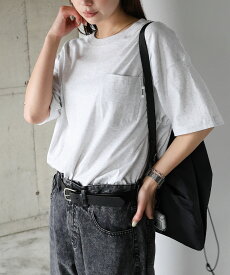 ANME アンメ バック ロゴ 刺繍 胸ポケット 無地 Tシャツ レディース メンズ 男女兼用 ユニセックス ノームコア トップス カットソー 半袖 綿100％ クルーネック オーバーサイズ ロゴTシャツ エンブロイダリー M L XL XXL 春 夏 秋