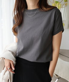 汗染み防止 フレンチスリーブ Tシャツ レディース トップス 汗染み防止Tシャツ 半袖Tシャツ カットソー 汗じみ防止 汗ジミ 汗じみ 機能性 体型カバー 二の腕カバー オーバーサイズ ゆったり 半袖 ノースリーブ USAコットン ベーシック 夏服 真夏 春夏 春 夏 秋