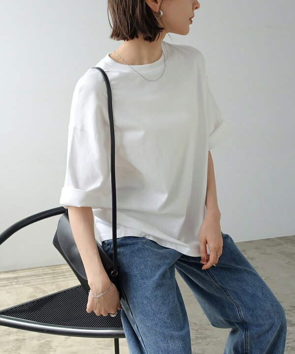 楽天市場】【宅配便A】オーバーサイズ Tシャツ レディース 半袖 天竺 