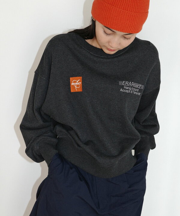 楽天市場】【宅配便A】【送料無料】ERAReact 刺繍ロゴ 裏毛 スウェット  