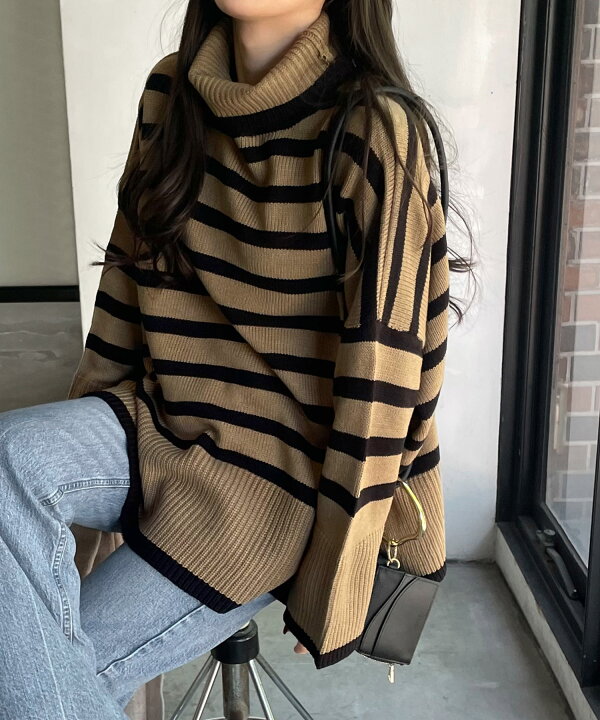 楽天市場】【宅配便A】タートルネック ニット レディース セーター  