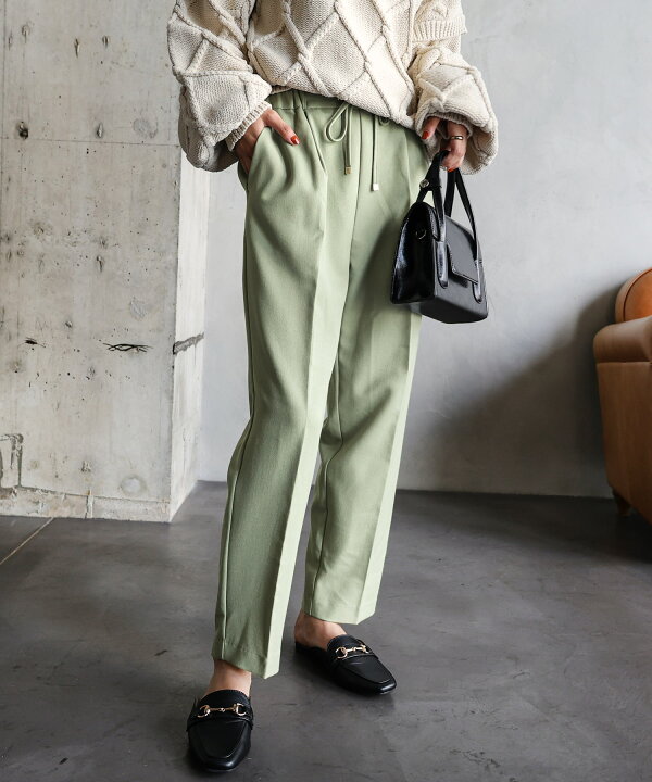 楽天市場】美脚 ドロスト テーパード パンツ レディース ボトム  