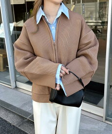 カーディガン ノーカラー ニット ジャケット レディース ノーカラージャケット ウールコート ブルゾン ジャンパー トップス アウター 羽織り オーバーサイズ 体型カバー ゆったり ジップ 無地 ボーダー きれいめ オフィス カジュアル 春服 秋服 冬服 春夏 秋冬 春 秋 冬