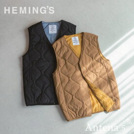 《全5色》HEMING'S コンフリー チャンチャンコ COM-FLY 2022AW【ヘミングス デザイン雑貨 半纏 コンパクト 収納 アウトドア ミリタリーコートライナー 羽織り リビング リバーシブル DAN-TEN ベスト】