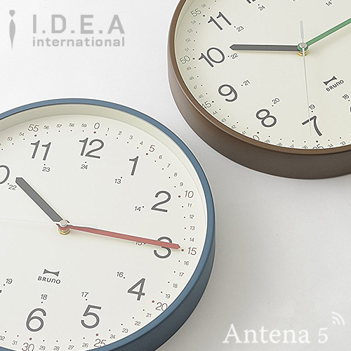 2021新作モデル ポイント10倍 送料無料 細かな表記で時間を読みやすい掛時計 《全2色》BRUNO イージータイムクロック ブルーノ IDEA LABEL 北欧 掛け時計 ウォールクロック デザイン雑貨 驚きの価格 イデアレーベル 壁時計 お祝い