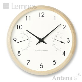 《全2色》Lemnos Campagne air 温湿度計付き掛け時計 カンパーニュ エール 【タカタレムノス 壁掛け時計 壁時計 デザイン雑貨 北欧 lemnos】