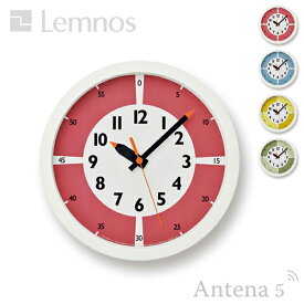 《全4色》Lemnos fun pun clock with color! 【タカタレムノス フンプンクロック カラー ふんぷんくろっく 掛け時計 壁時計 デザイン雑貨 北欧 lemnos】