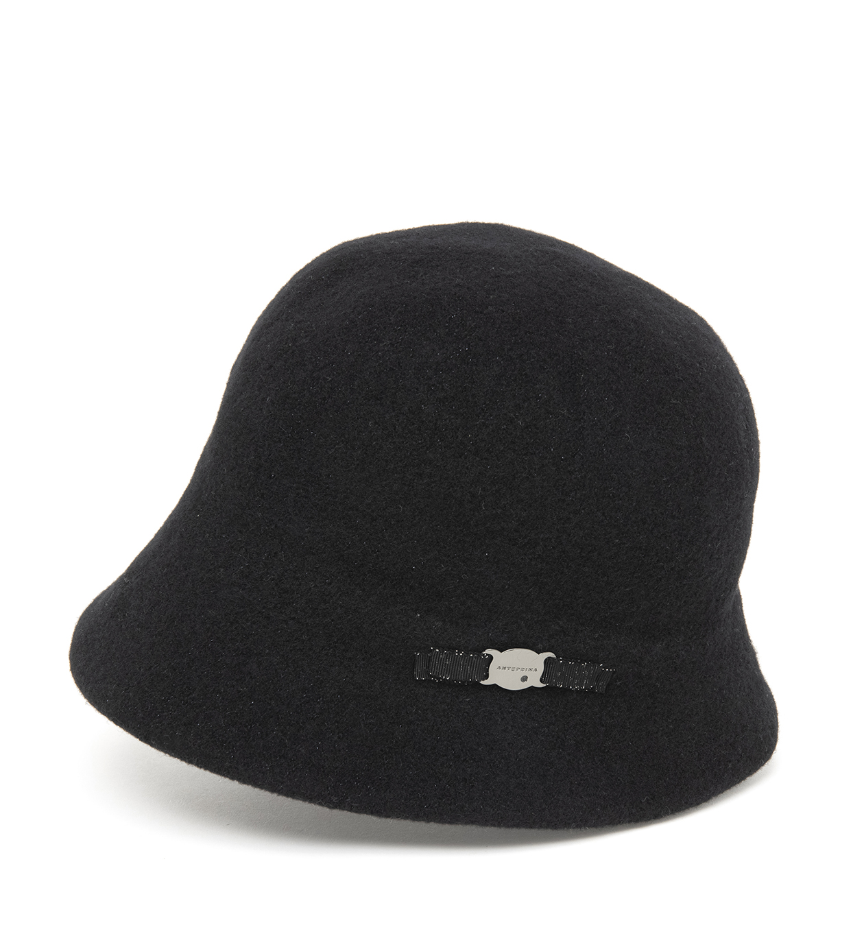 超高品質で人気の アンテプリマ クリップバイザー 黒 お花モチーフ - 帽子
