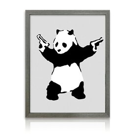 【送料込】 アートパネル Banksy バンクシー Panda with Guns パンダ 銃 ピストル 玄関 グラフティ 待ち人 アートポスター おしゃれ 絵画 風刺画 インテリア 壁掛け 寝室 リビング スタイリッシュ ギフト 新築祝い 新生活 送料無料 ssx