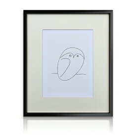 【送料込】 アートパネル Pablo Picasso パブロ・ピカソ Le hibou フクロウ ふくろう 梟 玄関 アートポスター おしゃれ ピカソ キュビスム ヒーリング 癒し モノクロ 白黒 絵画 インテリア 壁掛け 寝室 リビング ギフト 新築祝い 新生活 送料無料 ssx