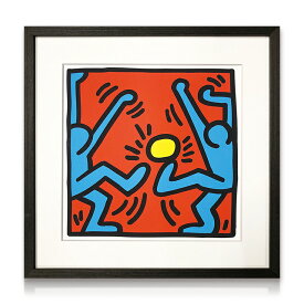 【送料込】 アートパネル Keith Haring キース・ヘリング Untitled キース ヘリング モダン 玄関 アートフレーム おしゃれ 絵画 額入り フレーム付き インテリア 壁掛け 寝室 リビング ギフト プレゼント 新生活 送料無料 ssx