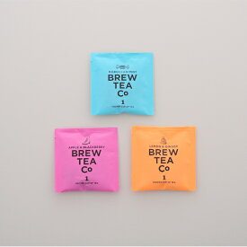 【ポイント10倍】Brew Tea Co. / TEA BAGS ティー 3コセット(レモン＆ジンジャー、モロッカンミント、アップル＆ブラックベリー)
