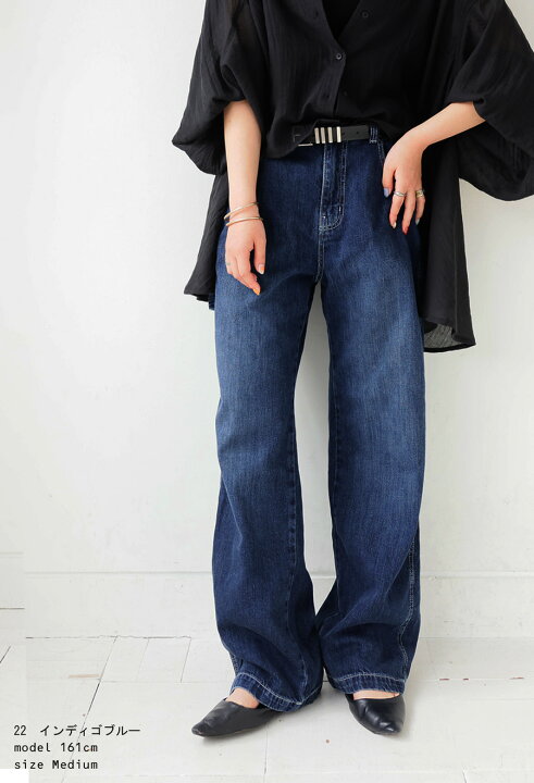 Whim Gazette」 デニムパンツ 38 インディゴブルー レディース