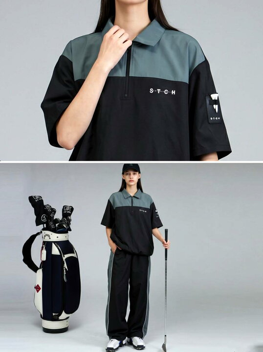 楽天市場】ANTIQUA GOLF×STCH ポロシャツ レディース 半袖 ハーフ 