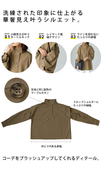 楽天市場】ハイネックプルオーバー シャツ レディース トップス 送料 