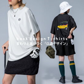 ANTIQUA GOLF×STCH バックデザインTシャツ レディース 送料無料・(100)メール便可