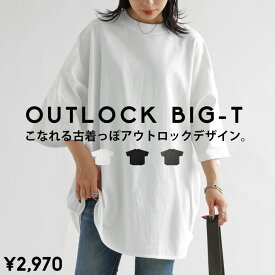ビッグT Tシャツ レディース トップス 半袖 無地・再入荷 (100)メール便可【246B】