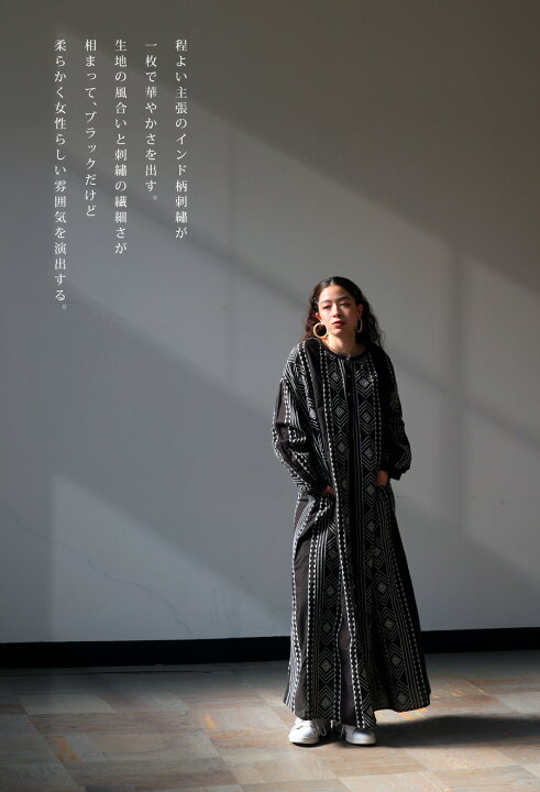 楽天市場】インド綿 刺繍ワンピ ワンピース レディース ロング・再販 