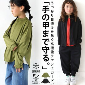 GW何着る？対象商品最大半額！！ ラッシュガード UVカット 接触冷感 トップス 子供服 ・(100)メール便可 TOY【258B】