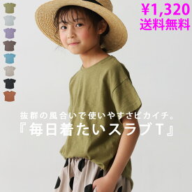 特別送料無料 スラブT Tシャツ 半袖 トップス 半袖Tシャツ キッズ 子供服・再再販。(100)メール便可 TOY【238B】