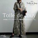 トワルドジュイ風 シャツワンピース レディース 長袖 送料無料・再入荷 (500)メール便可