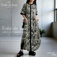3点半額！大感謝祭9日0時〜12日10時迄 トワルドジュイ柄 ワンピース レディース 半袖 ロング 送料無料・…