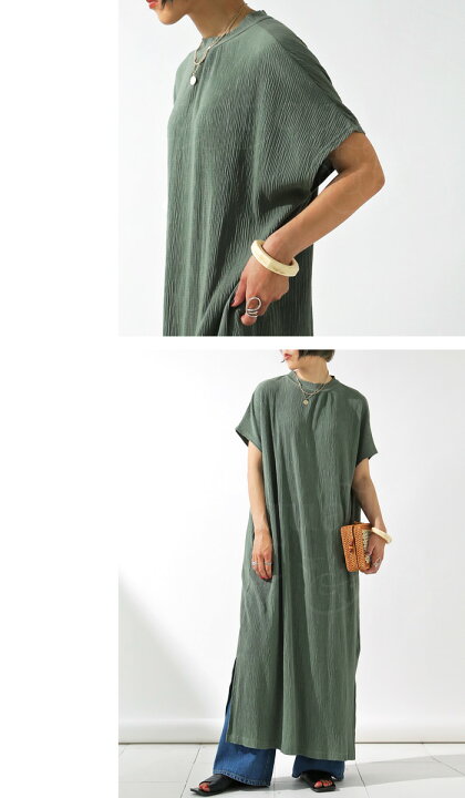 楽天市場 楊柳ワンピース ワンピース レディース 半袖 楊柳 送料無料 5月19日10時 発売 メール便不可 Antiqua アンティカ