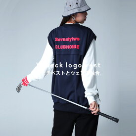 ANTIQUA GOLF×STCH ベスト レディース 送料無料・再入荷 メール便不可