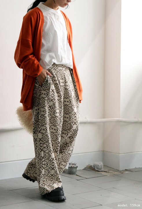 楽天市場】ジャガードパンツ パンツ レディース ボトムス ロング 送料  