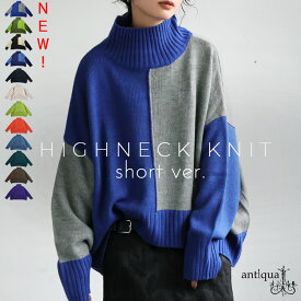 ハイネックニット ニット レディース トップス 無地 長袖・新色登場 メール便不可