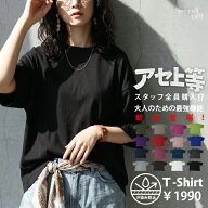 汗上等 Tシャツ レディース 半袖 汗染み防止 綿100 ゆったり 五分袖 無地 クルーネック 体型カバー ユニ…