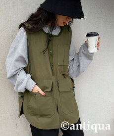 BIGサマーセール40％OFF！11日10時迄 ミリタリーベスト ベスト レディース トップス 綿100・再再販。メール便不可(返品・キャンセル・交換不可)